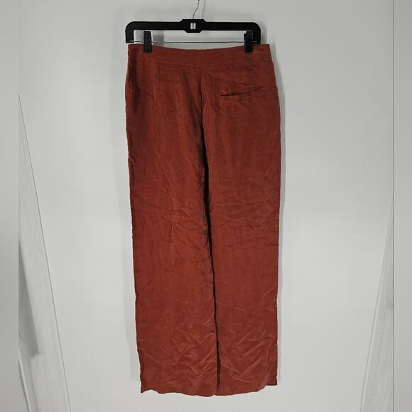 Peruvian Connection Orange High Waist Wide Leg Pants 4 - Picture 7 of 11